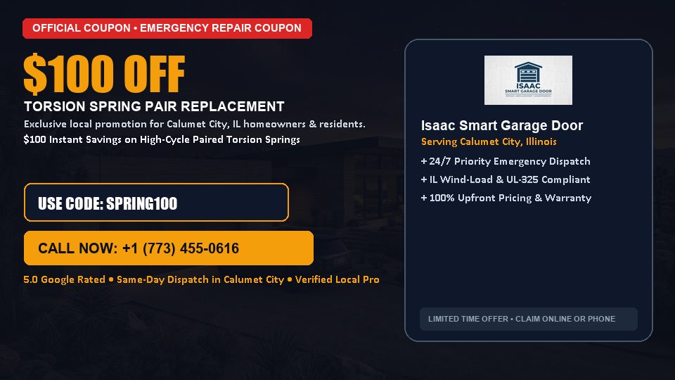 Isaac Smart Garage Door $100 OFF Dual Torsion Spring Replacement